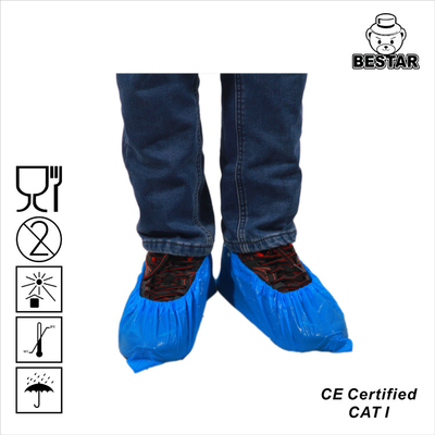 生物分解性の医学の使い捨て可能で青いプラスチックOvershoes CPEの靴カバー