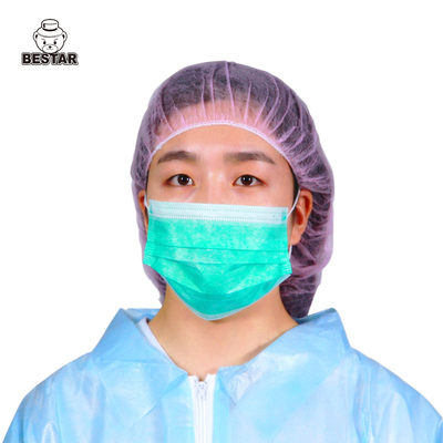 EN14683は病院16.5x9.5のための外科使い捨て可能なマスク3つの層の黒くする