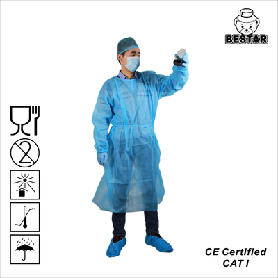 手首の袖口を持つGown Surgical Isolation Gown SPPの保護使い捨て可能な博士