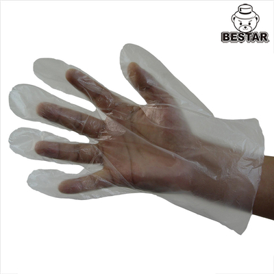 ISO9001 XLの食糧単一の使用のための安全なLDPE使い捨て可能な手の手袋